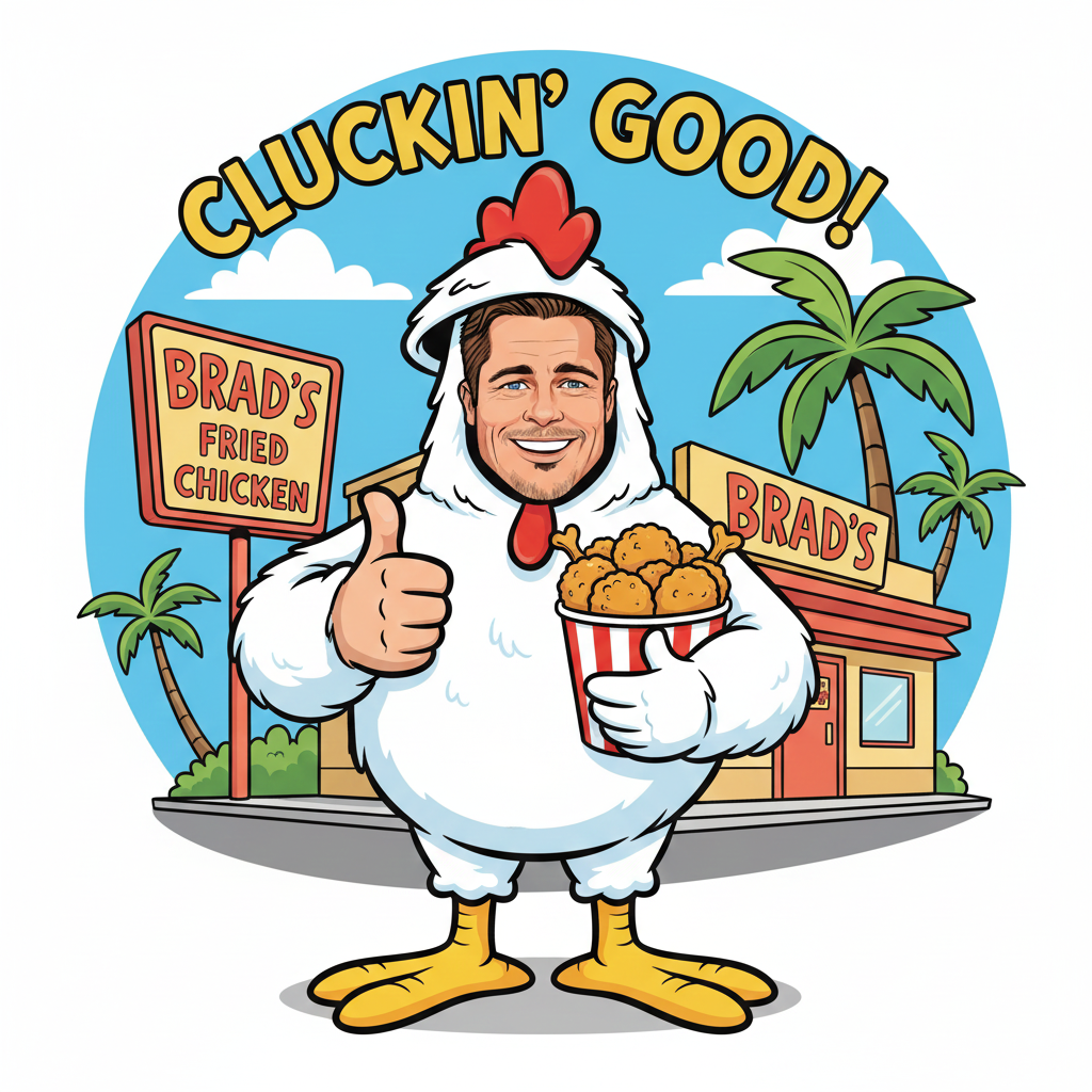 Brad Pitt - Storefront Mascot